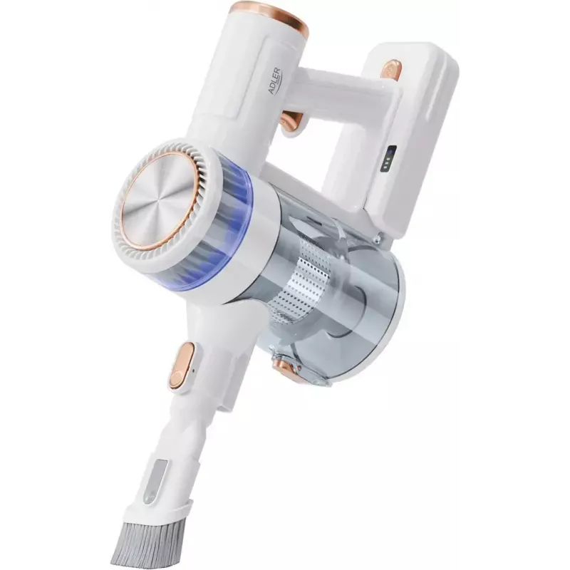 Odkurzacz pionowy bezprzewodowy Adler AD 7079, silnik bezszczotkowy, 9000 Pa, 2200 mAh, 0,4 l bezworkowy