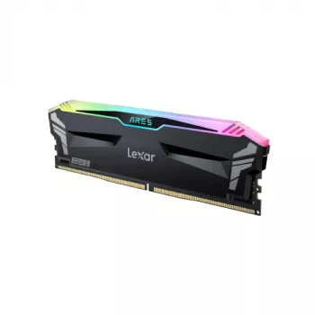 LEXAR Desktop Memory - DDR5 Ares 2x 16GB 6400 CL32 1.4V z radiatorem i podświetleniem RGB - Podwójny zestaw Czarny