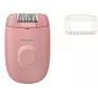 Epilator Philips BRE227/00 przewodowy różowy — funkcja masażu, zasilanie sieciowe, z szczoteczką czyszczącą
