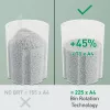 Niszczarka Leitz IQ OptiMax Home Office 225, mikrocięcie, poziom bezpieczeństwa P5, 15 l – biała