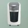 Niszczarka Leitz IQ OptiMax Home Office 225, mikrocięcie, poziom bezpieczeństwa P5, 15 l – biała