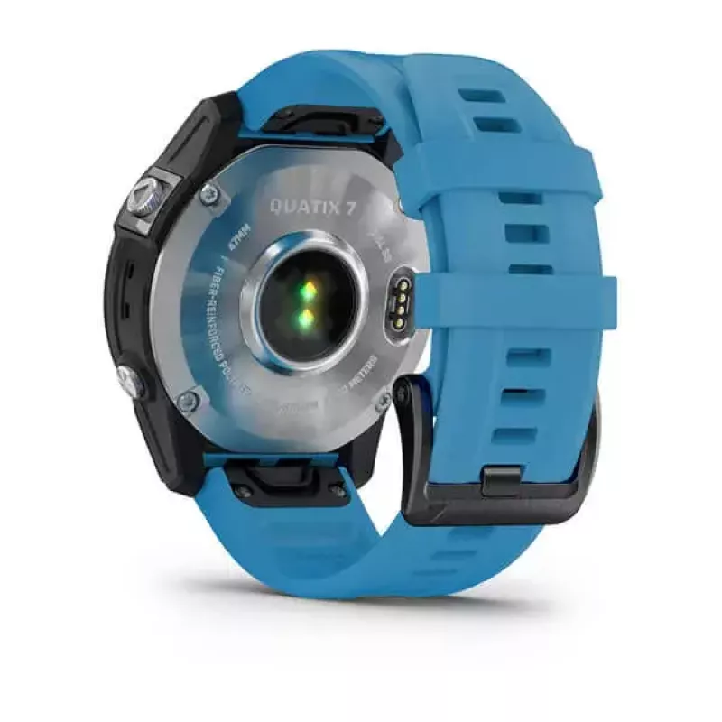 Smartwatch GARMIN quatix 7 Blue — obudowa CFRP 47 mm, 1,3-calowy ekran dotykowy MIP, 10 ATM, Bluetooth/Wi‑Fi/NFC