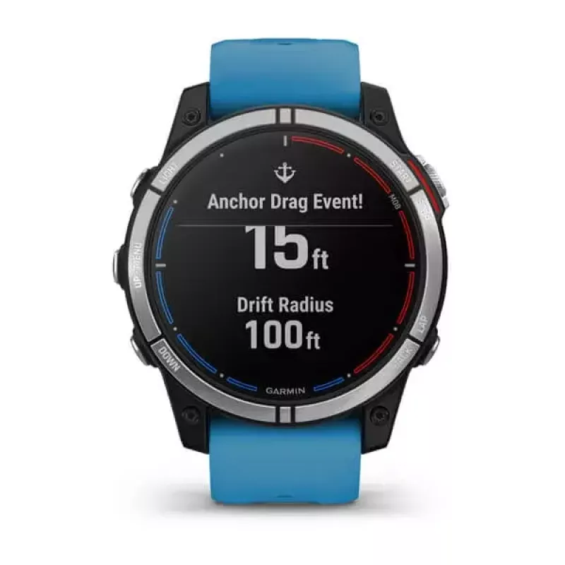 Smartwatch GARMIN quatix 7 Blue — obudowa CFRP 47 mm, 1,3-calowy ekran dotykowy MIP, 10 ATM, Bluetooth/Wi‑Fi/NFC