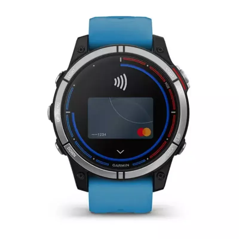 Smartwatch GARMIN quatix 7 Blue — obudowa CFRP 47 mm, 1,3-calowy ekran dotykowy MIP, 10 ATM, Bluetooth/Wi‑Fi/NFC