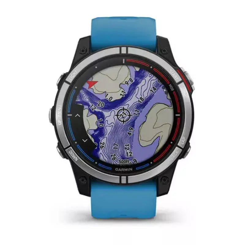 Smartwatch GARMIN quatix 7 Blue — obudowa CFRP 47 mm, 1,3-calowy ekran dotykowy MIP, 10 ATM, Bluetooth/Wi‑Fi/NFC