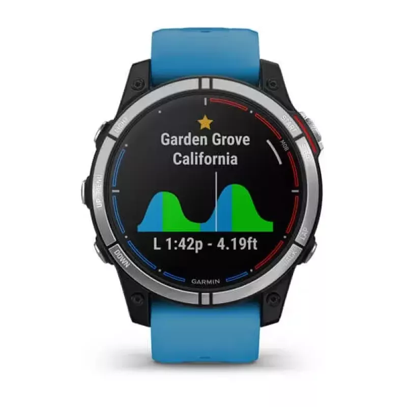 Smartwatch GARMIN quatix 7 Blue — obudowa CFRP 47 mm, 1,3-calowy ekran dotykowy MIP, 10 ATM, Bluetooth/Wi‑Fi/NFC