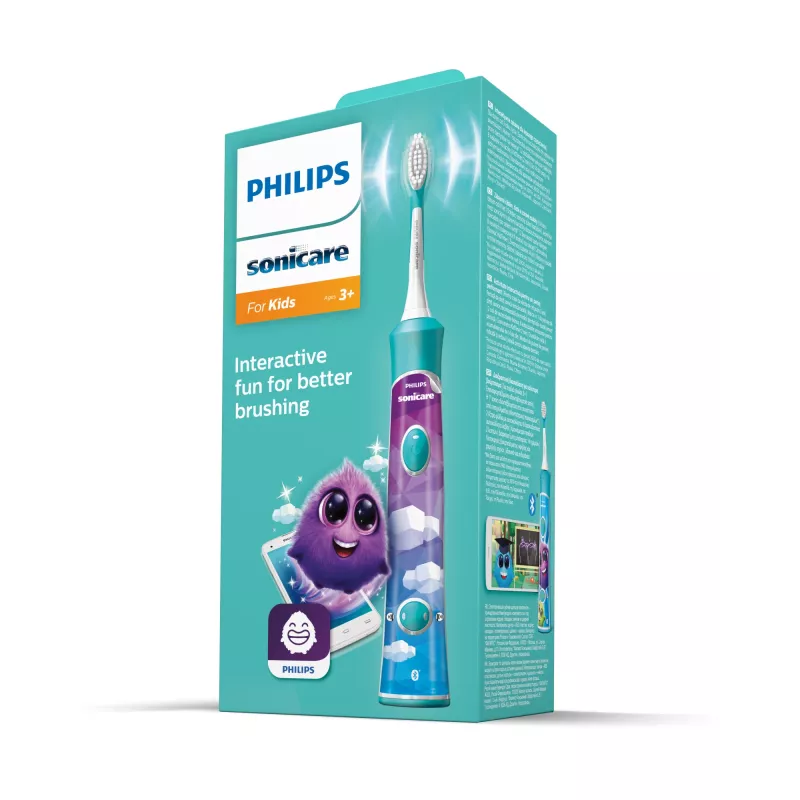 Philips Sonicare For Kids dla dzieci Connected HX6322/04 Akumulatorowa soniczna szczoteczka elektryczna