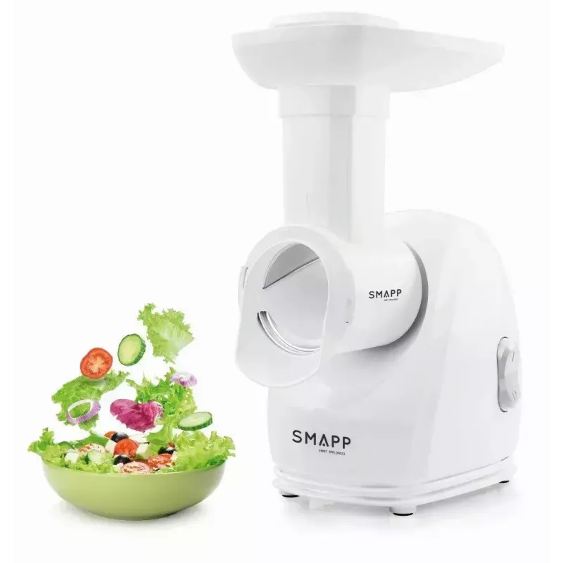 Elektryczna maszynka do mielenia mięsa SMAPP 489.81, 2000 W, 3 sitka (2,7–8 mm), biała