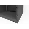 DIGITUS 4U szafka ścienna SOHO niezmontowana 241x540x400mm pełne szklane drzwi przednie czarna