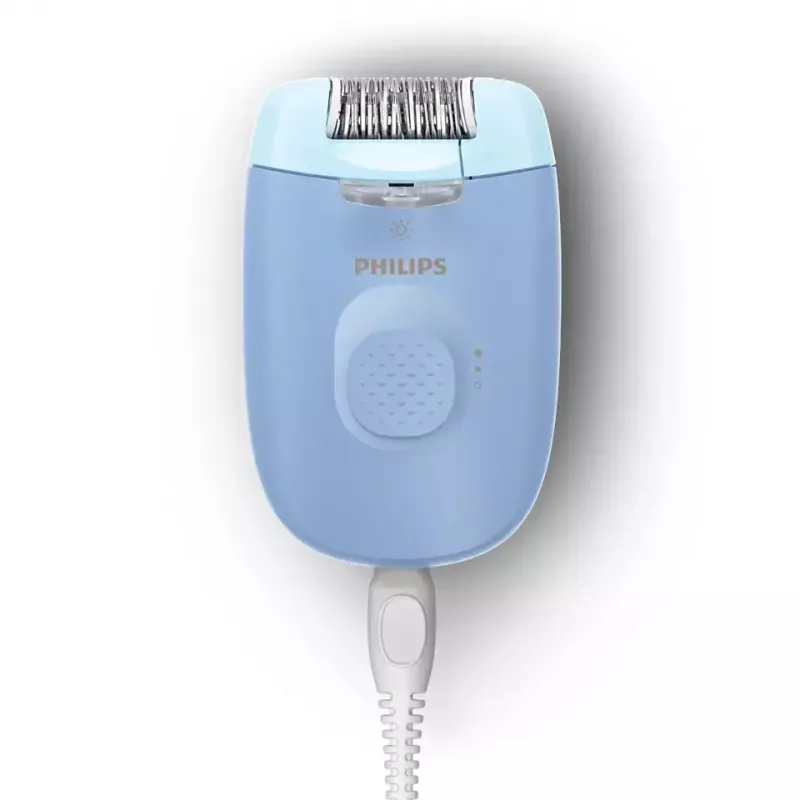 Epilator Philips BRE247/00 Series 4000 — 2 poziomy mocy, maszynka do golenia, masaż, niebieski