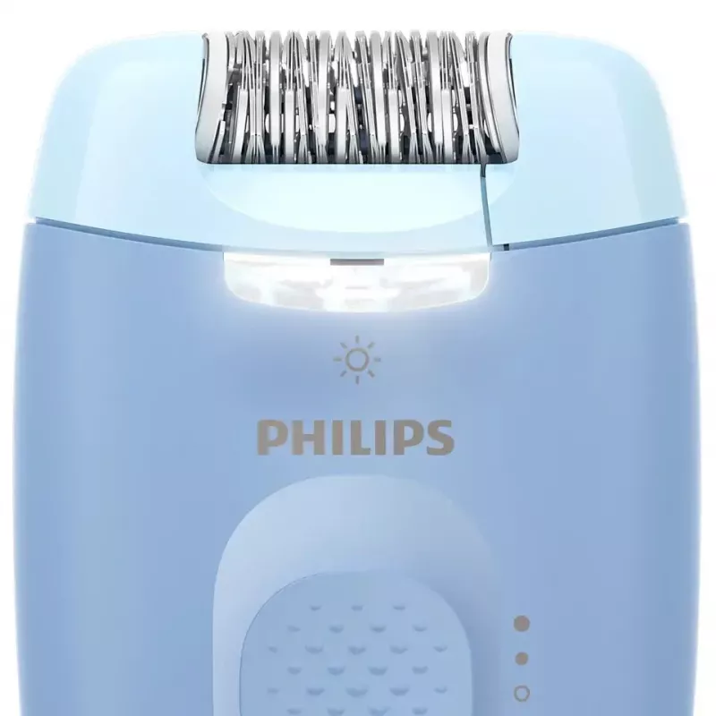 Epilator Philips BRE247/00 Series 4000 — 2 poziomy mocy, maszynka do golenia, masaż, niebieski