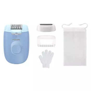 Epilator Philips BRE247/00 Series 4000 — 2 poziomy mocy, maszynka do golenia, masaż, niebieski