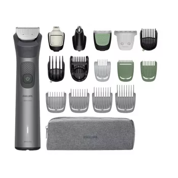 Philips All-in-One Trimmer 7000 Series MG7941/15 — 17-w-1 ładowany trymer, 0,5 mm–16 mm, szary