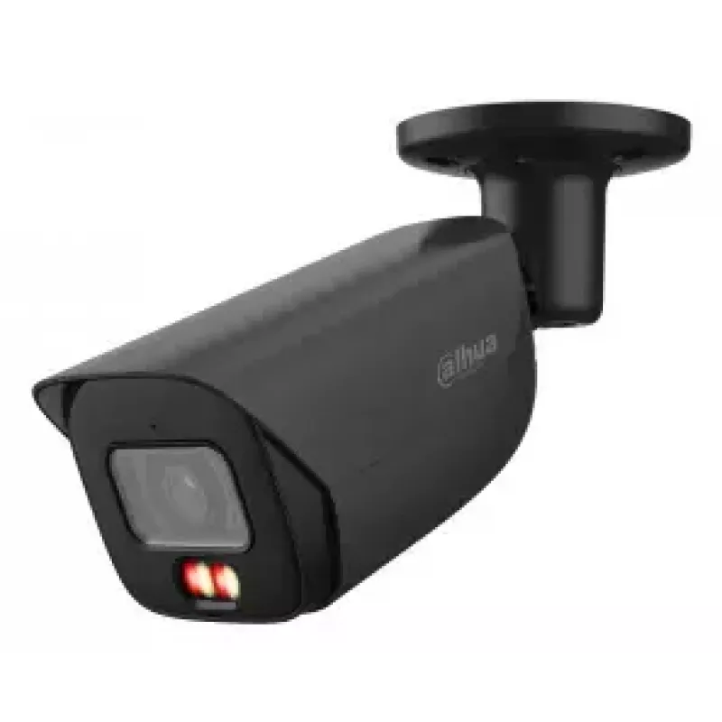 Kamera IP typu bullet DAHUA IPC-HFW3649E-AS-IL, 6 MP (3288×1850), przewodowa, PoE, sufitowa/ścienna, wewnętrzna/zewnętrzna, czarna