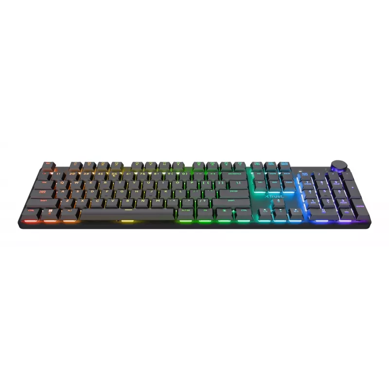 Klawiatura Trust GXT 868 Torix dla graczy USB + RF Wireless + Bluetooth QWERTY US English czarna