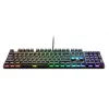 Przewodowa mechaniczna klawiatura gamingowa TRUST GXT 871 Zora — pełnowymiarowa QWERTY US, RGB, N-key rollover, 104 klawisze, aluminium, USB-A, 1,8 m