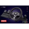 Trust GXT 289 Movi Czarny USB Steering wheel + Pedals Nintendo Switch, PlayStation 4, Xbox One S, Xbox One X, Xbox Series S, Xbox Series X