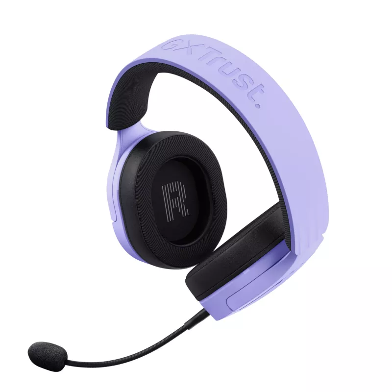 Słuchawki Trust GXT 491P FAYZO Przewodowe i Bezprzewodowe Nauszne Gaming USB Type-A Bluetooth Czarny, Fioletowy