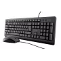 Trust Primo klawiatura Mysz w zestawie Uniwersalna USB QWERTY US English Czarny