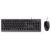 Trust Primo klawiatura Mysz w zestawie Uniwersalna USB QWERTY US English Czarny