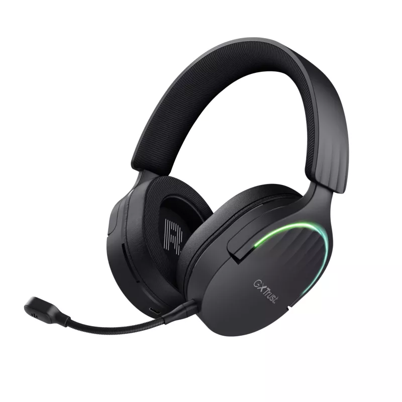 Trust GXT 491 Fayzo Zestaw słuchawkowy Przewodowy i bezprzewodowy Nagłowny Gaming USB Type-C Bluetooth Czarny