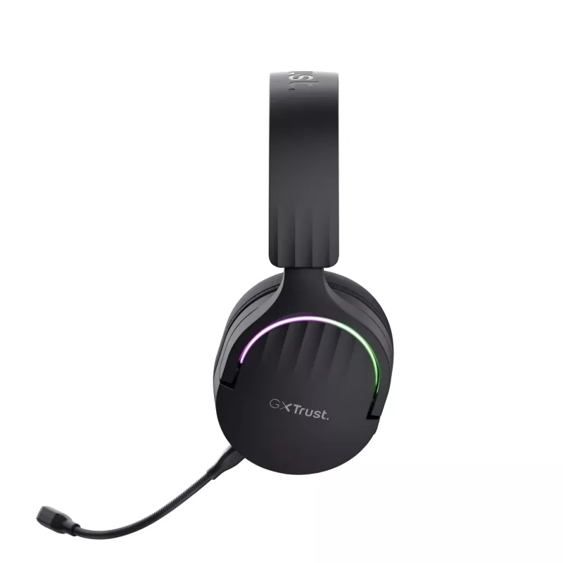 Trust GXT 491 Fayzo Zestaw słuchawkowy Przewodowy i bezprzewodowy Nagłowny Gaming USB Type-C Bluetooth Czarny