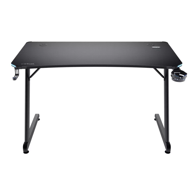 Stół prostokątny TRUST GXT 709 LUMINUS Czarny 1200x600x740 mm