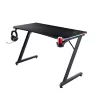 Stół prostokątny TRUST GXT 709 LUMINUS Czarny 1200x600x740 mm