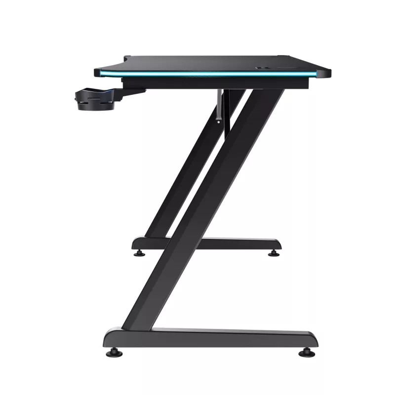 Stół prostokątny TRUST GXT 709 LUMINUS Czarny 1200x600x740 mm