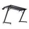 Stół prostokątny TRUST GXT 709 LUMINUS Czarny 1200x600x740 mm