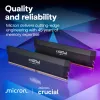MICRON / CRUCIAL Memory - Crucial Pro - DDR5-6000 UDIMM - OC Gaming - Zestaw 64 GB (2 x 32 GB) - Czarny