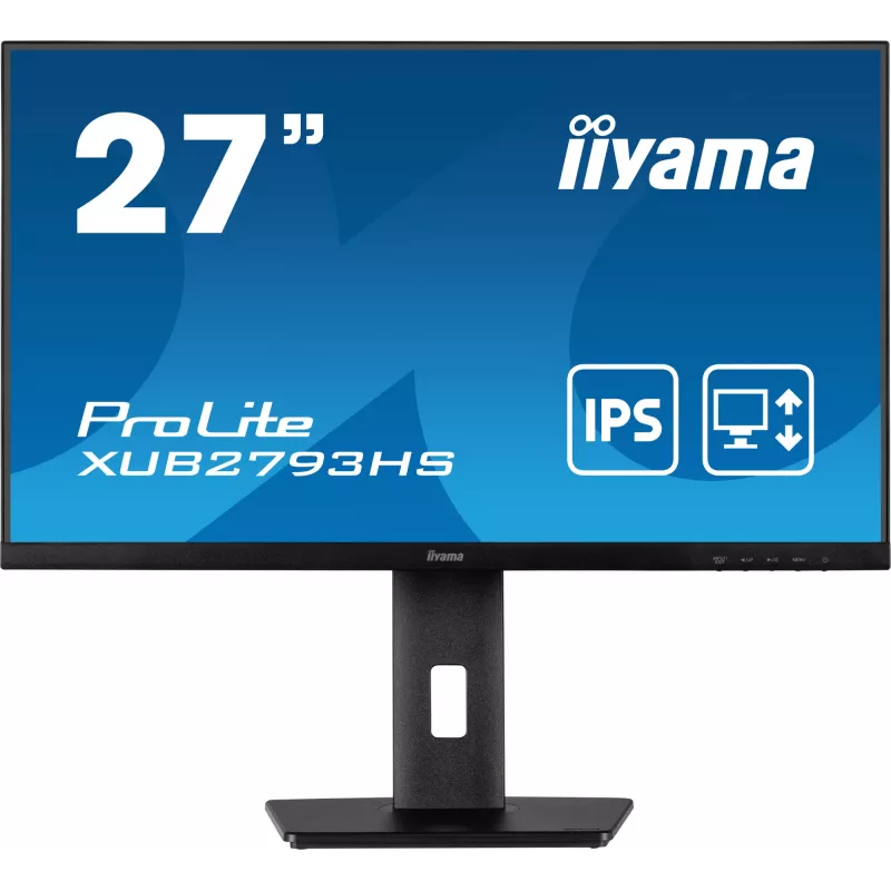 Monitor komputerowy iiyama ProLite XUB2793HS-B7 68,6 cm (27 cali) 1920 x 1080 pikseli Full HD LED Czarny