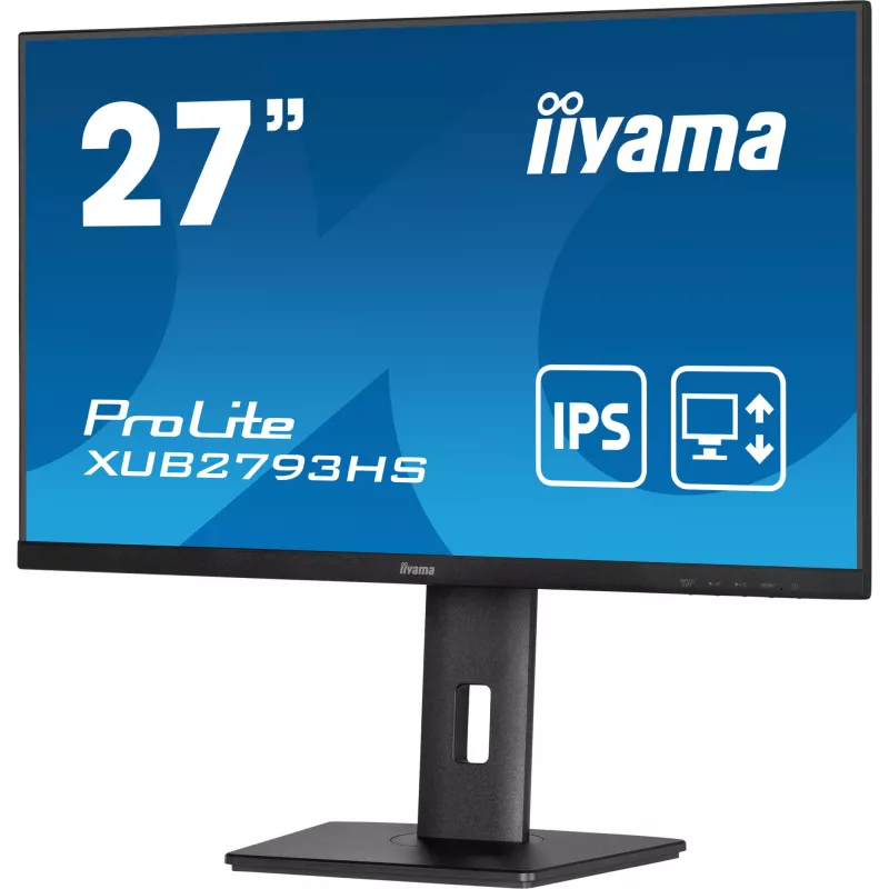 Monitor komputerowy iiyama ProLite XUB2793HS-B7 68,6 cm (27 cali) 1920 x 1080 pikseli Full HD LED Czarny