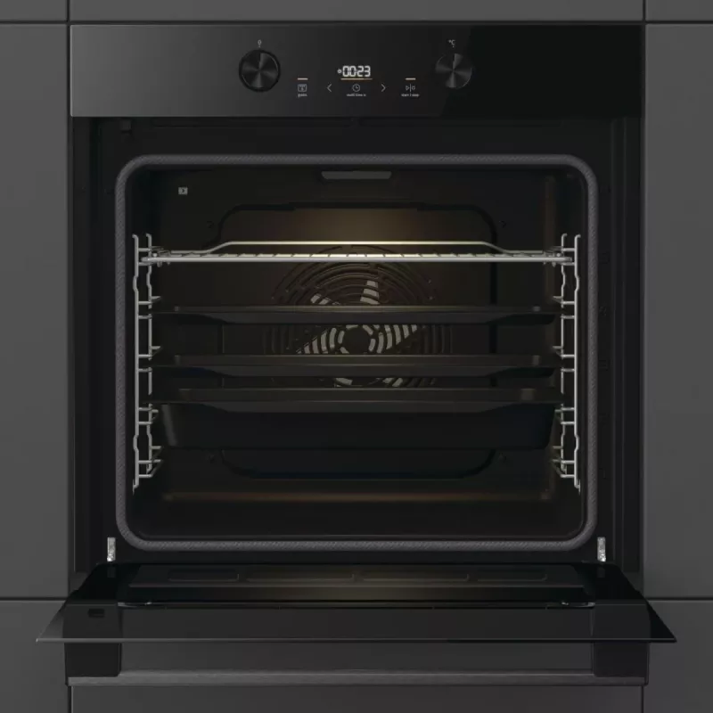 Piekarnik elektryczny do zabudowy Gorenje G400 BPS6737E04DBG, 77 L, 3500 W, sterowanie dotykowe, pirolityczny, czarny