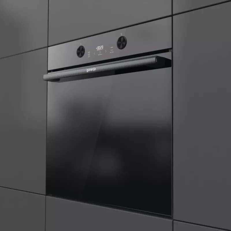 Piekarnik elektryczny do zabudowy Gorenje G400 BPS6737E04DBG, 77 L, 3500 W, sterowanie dotykowe, pirolityczny, czarny