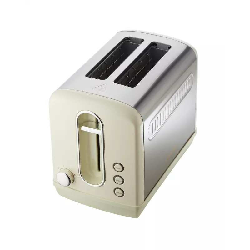 Toster Gorenje T1100CLI 2-kromkowy 1100 W Szampański, 6 stopni przyrumieniania, funkcja rozmrażania i podgrzewania