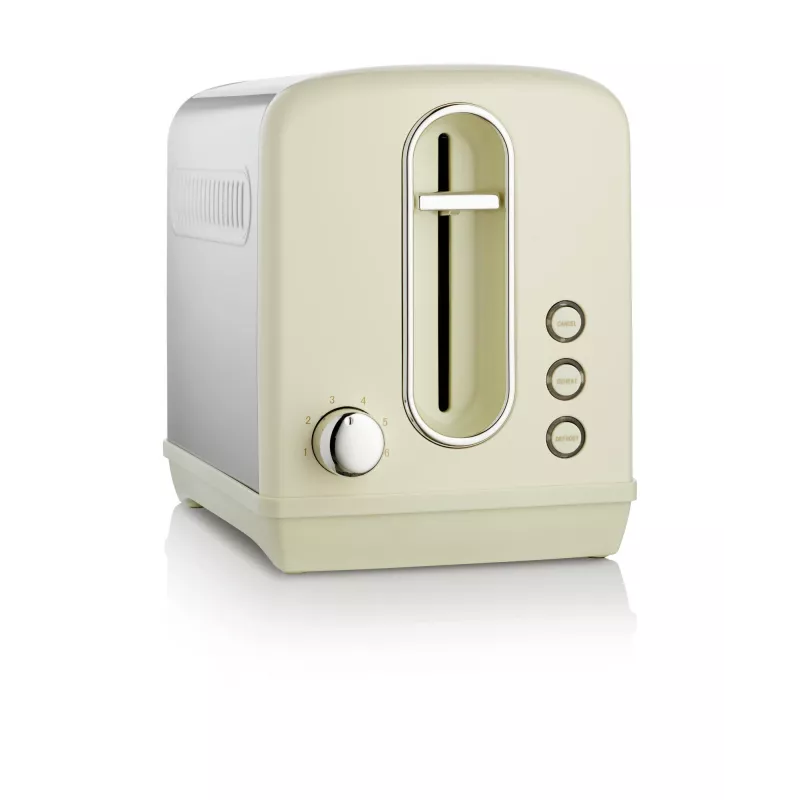 Toster Gorenje T1100CLI 2-kromkowy 1100 W Szampański, 6 stopni przyrumieniania, funkcja rozmrażania i podgrzewania
