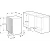 Zmywarka do zabudowy Gorenje GV520E10S, cienki 45 cm, 11 kompletów, 47 dB, komora ze stali nierdzewnej, AquaStop