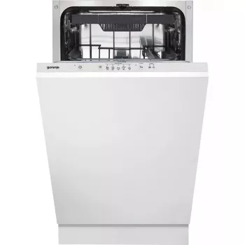 Zmywarka do zabudowy Gorenje GV520E10S, cienki 45 cm, 11 kompletów, 47 dB, komora ze stali nierdzewnej, AquaStop