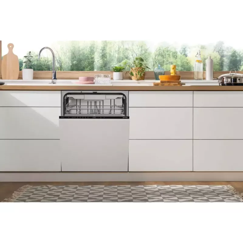 Zabudowana zmywarka Gorenje GV16D5 — 16 kompletów, 44 dB, stal nierdzewna, 7 ustawień temperatury