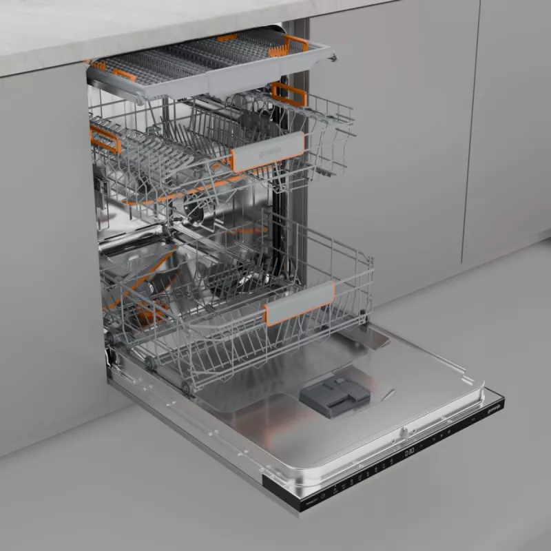 Zmywarka podblatowa Gorenje GV663B65XXL — stal nierdzewna, 60 cm, 14 kompletów, 6 programów, 38 dB