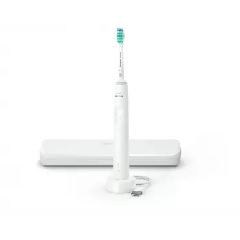 Soniczna szczoteczka do zębów Philips serii 3100 HX3673/13 — soniczna, 31 000 ruchów/min, 1 tryb, biała, akumulatorowa z baterią Li‑Ion