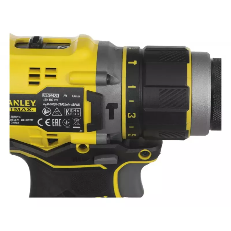 Stanley FATMAX SFMCD721D2K wiertarka akumulatorowa 18 V, 2 akumulatory 2,0 Ah, z walizką