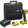 Stanley FATMAX SFMCD721D2K wiertarka akumulatorowa 18 V, 2 akumulatory 2,0 Ah, z walizką