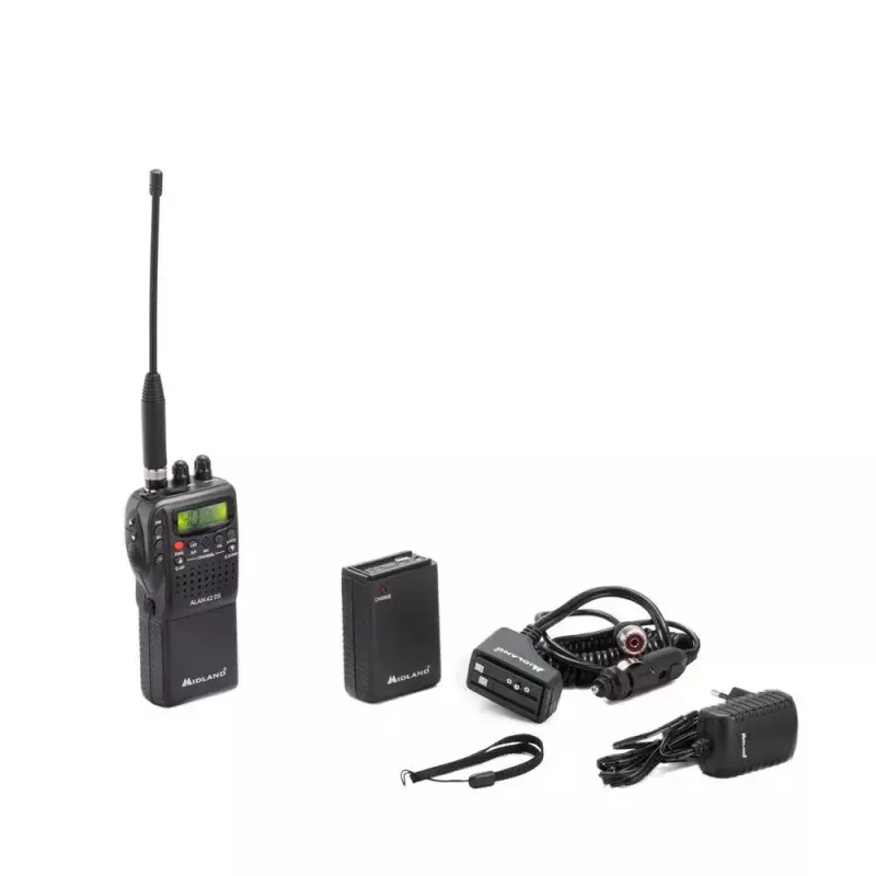 Midland C1267 radiotelefon dwukierunkowy 40 kanałów 26,565 - 27,99125 MHz czarny