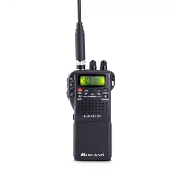 Midland C1267 radiotelefon dwukierunkowy 40 kanałów 26,565 - 27,99125 MHz czarny