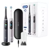 Szczoteczka elektryczna Oral-B iO 9 dla dorosłych, rotacyjna, 2 uchwyty, 2 końcówki, wbudowany akumulator, ładowanie 3 h, czarno-różowa