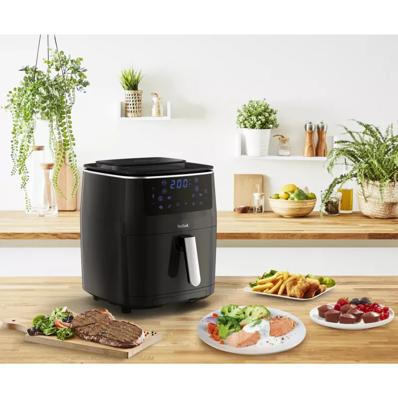 Tefal Easy Fry Grill & Steam FW2018 Wolnostojący frytownica beztłuszczowa 1700 W Czarny