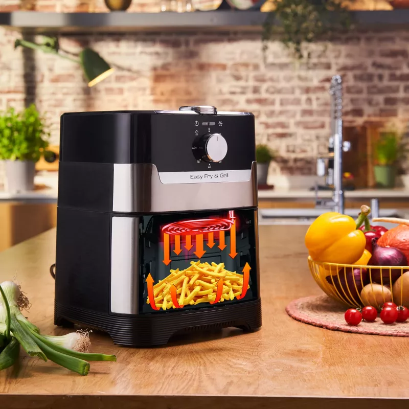 Tefal Easy Fry Grill & Steam FW2018 Wolnostojący frytownica beztłuszczowa 1700 W Czarny