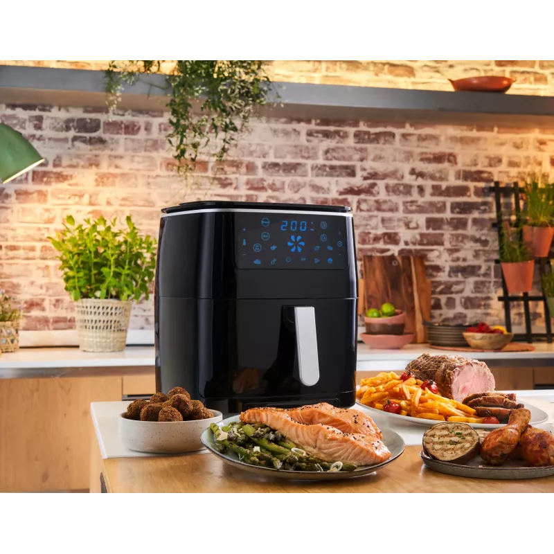 Tefal Easy Fry Grill & Steam FW2018 Wolnostojący frytownica beztłuszczowa 1700 W Czarny